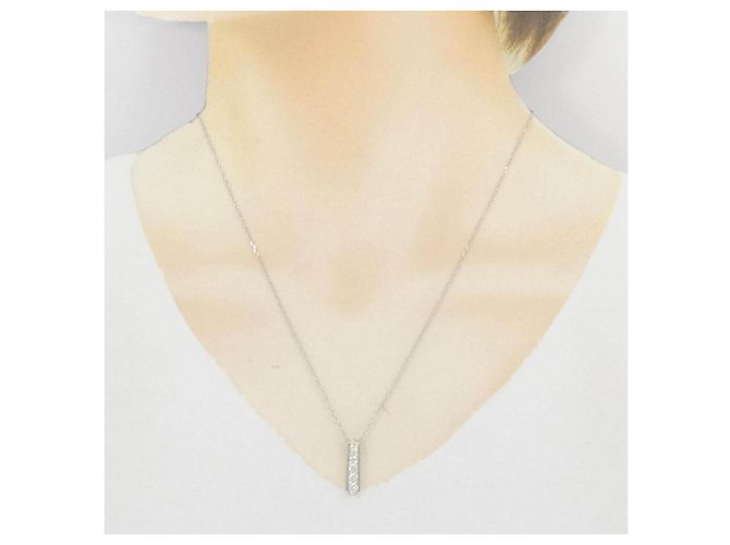 Autre Marque Collar de diamantes PT900 PT850 Plata - vista 6