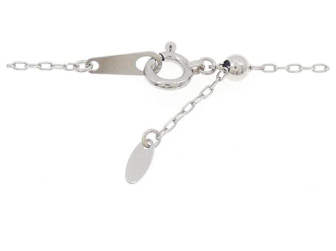 Autre Marque Platin-Saphir-Diamant-Halskette Blau - Ansicht 5