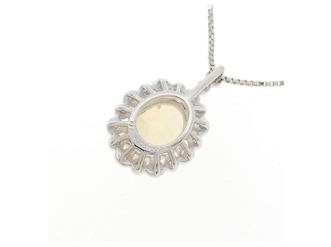 Autre Marque Pt900 Pt850 Opal Diamant Halskette Mehrfarben - Ansicht 4
