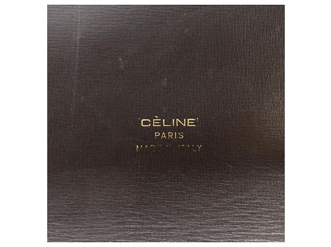 Céline Celine Vintage Canvas Calf Handtasche Braun - Ansicht 18