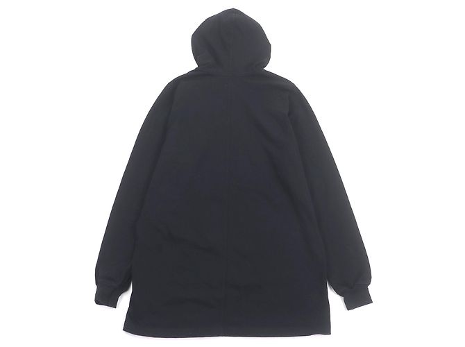 Rick Owens Long Pullover Hoodie Cotton Hoodie Negro - vista 3