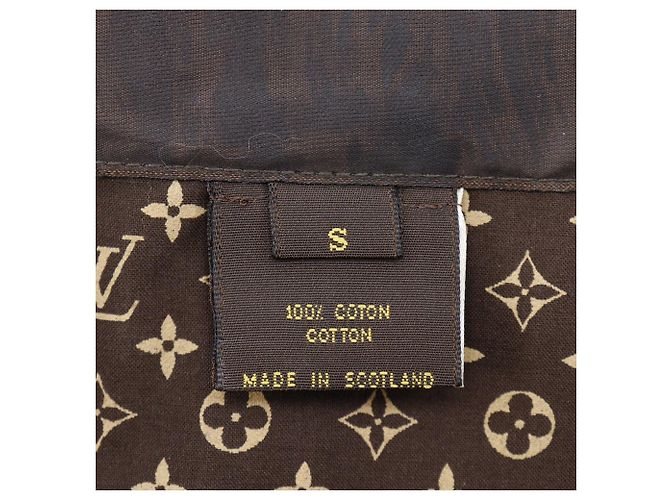 Gabardina de algodón Monogram Louis Vuitton Castaño - vista 11