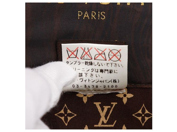 Gabardina de algodón Monogram Louis Vuitton Castaño - vista 14