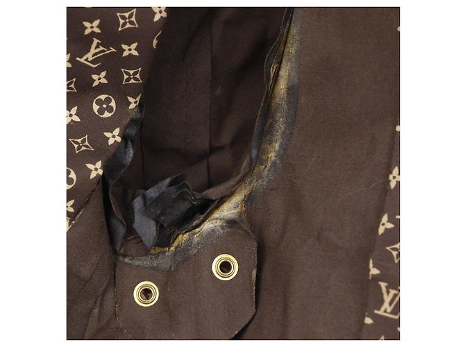Gabardina de algodón Monogram Louis Vuitton Castaño - vista 6