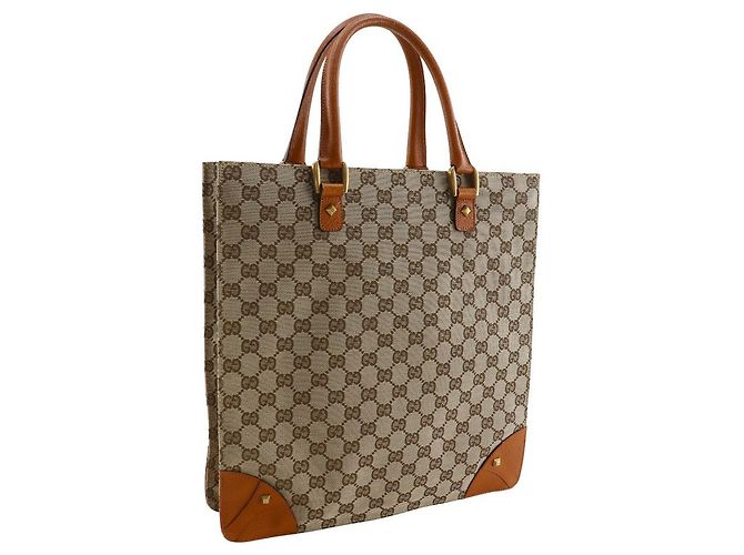 Bolso Tote Gucci GG Canvas Castaño - vista 3
