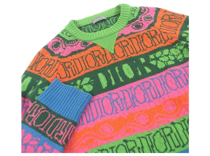 Autre Marque Jersey de lana Dior Shawn Stussy Multicolor - vista 2