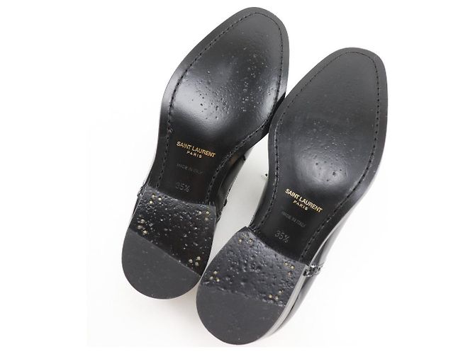 Yves Saint Laurent Saint Laurent Patent Leather Lace-Up Dress Shoes Black - view 5
