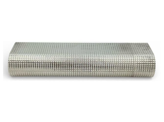 Cartier Oval Block Feuerzeug mit Karomuster Silber - Ansicht 4