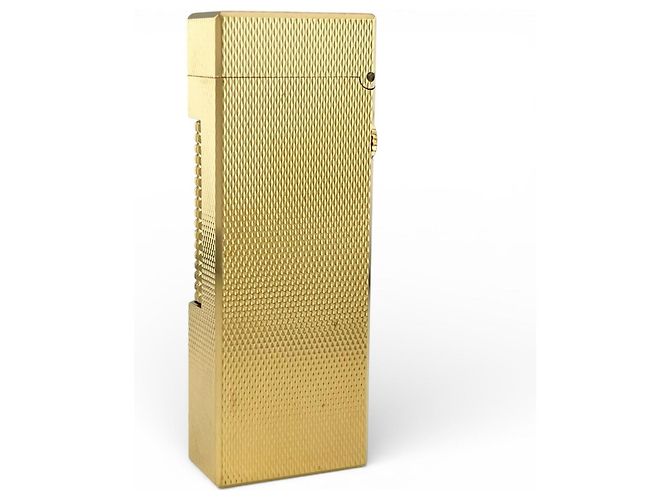 Alfred Dunhill Accendino Dunhill Square Diamond Head Accessorio per fumatori D'oro - vista 2