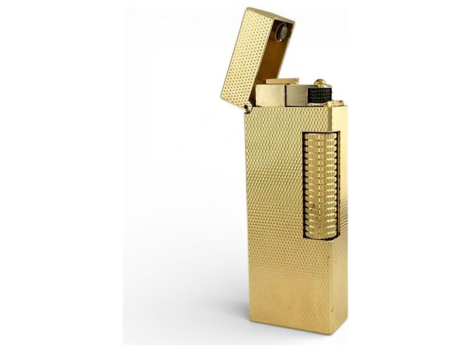 Alfred Dunhill Accendino Dunhill Square Diamond Head Accessorio per fumatori D'oro - vista 4