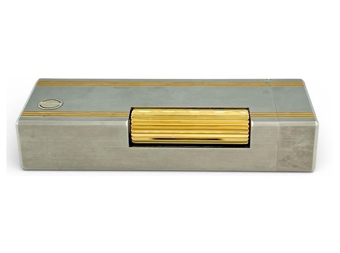 Alfred Dunhill Encendedor de gas Dunhill Square Stripe Plata - vista 3