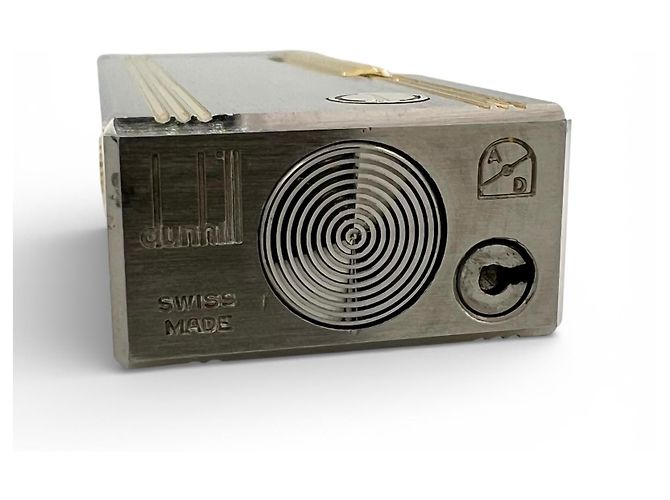 Alfred Dunhill Encendedor de gas Dunhill Square Stripe Plata - vista 7