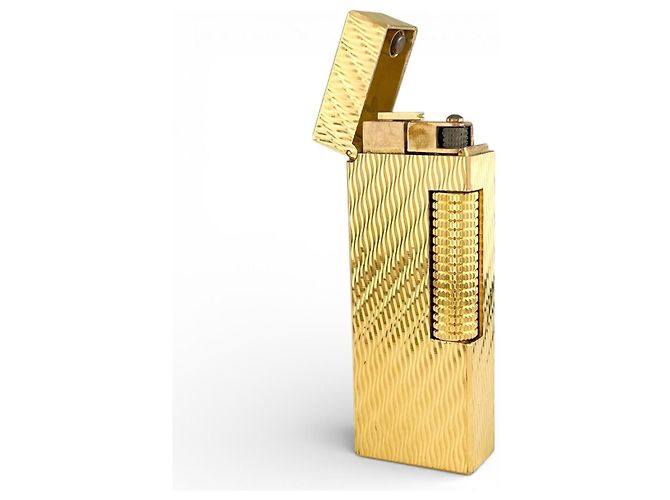 Alfred Dunhill Briquet Dunhill Doré - vue 4