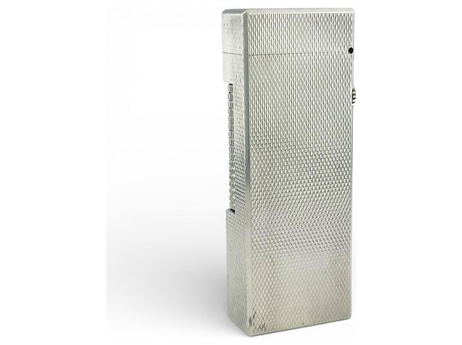 Alfred Dunhill Dunhill All-Over Pattern Lighter Smoking Accessory Silvery - view 2