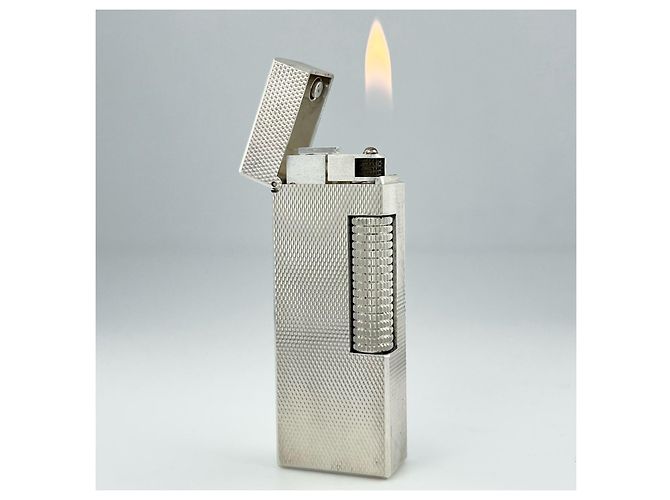 Alfred Dunhill Dunhill All-Over Pattern Lighter Smoking Accessory Silvery - view 4