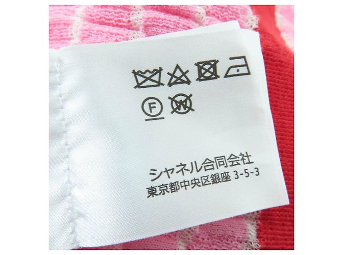 Top de punto en mezcla de algodón CHANEL COCO Mark Rosa - vista 8