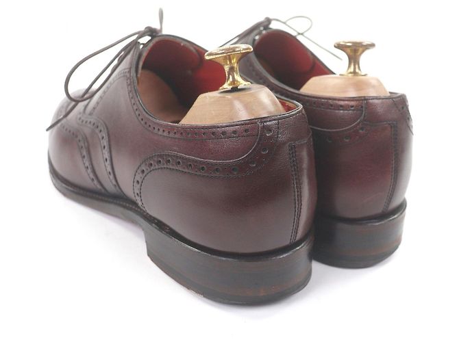Autre Marque REGAL TOKYO Full Leather Brogue Derby Schuhe Braun Bordeaux - Ansicht 6