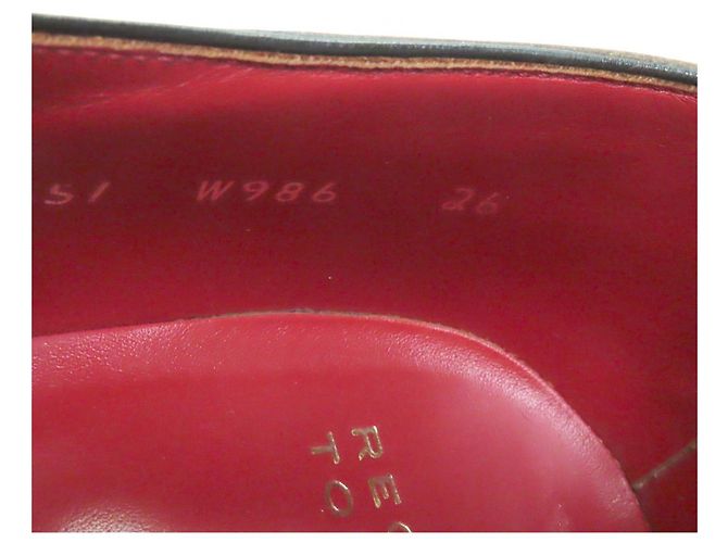 Autre Marque REGAL TOKYO Full Leather Brogue Derby Schuhe Braun Bordeaux - Ansicht 8