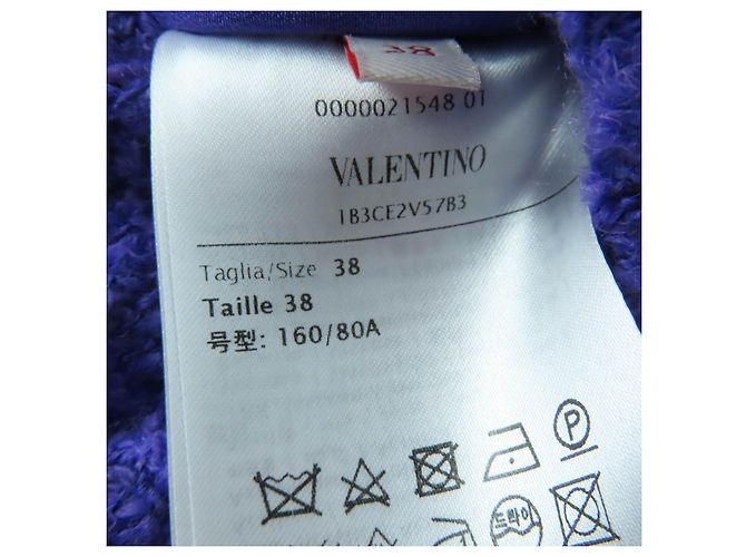Chaqueta de algodón Valentino Roman Stud Púrpura - vista 10