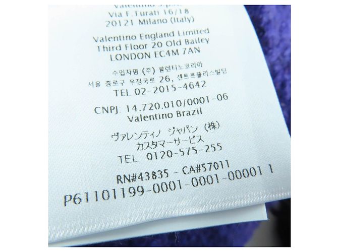 Chaqueta de algodón Valentino Roman Stud Púrpura - vista 15