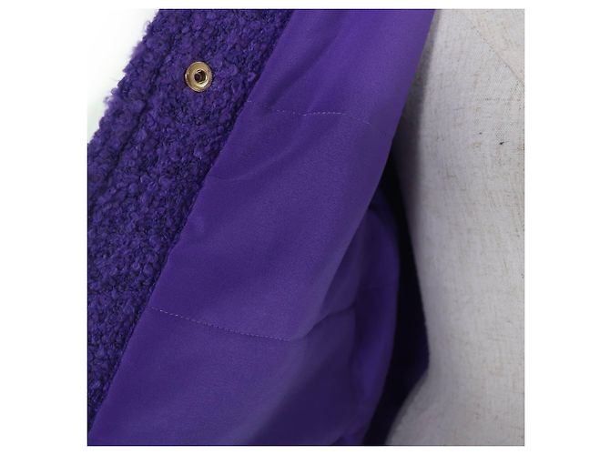 Chaqueta de algodón Valentino Roman Stud Púrpura - vista 5