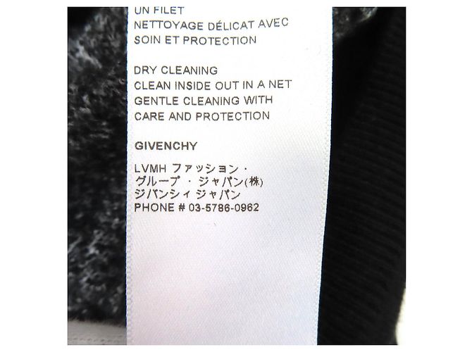Maglione in lana Givenchy logo 4G Nero Bianco - vista 7