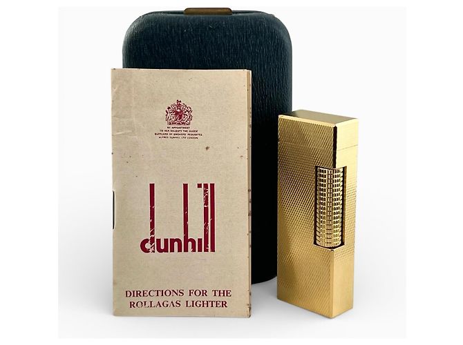 Alfred Dunhill Encendedor de rodillo Dunhill Square Dorado - vista 2