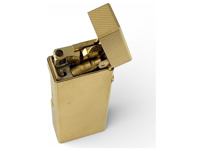Alfred Dunhill Encendedor de rodillo Dunhill Square Dorado - vista 6