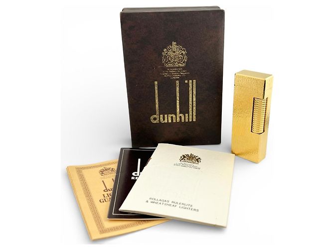 Alfred Dunhill Dunhill Feuerzeug Raucherzubehör Golden - Ansicht 2