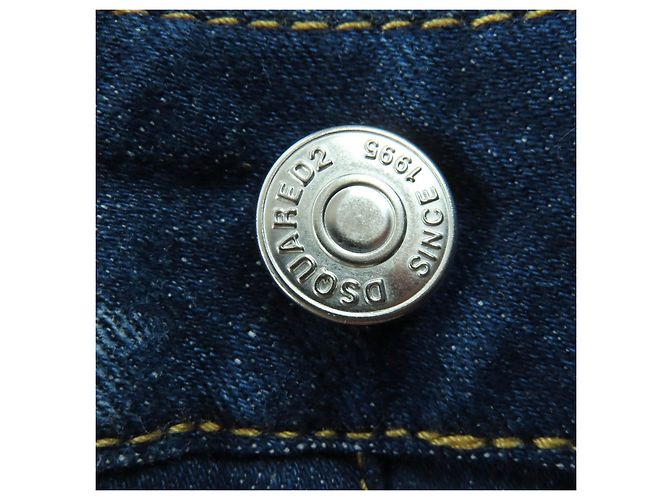 DSQUARED2 Cool Girl Cropped Jean Pantalones de denim de algodón Azul - vista 6