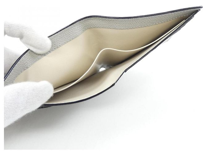Valextra Geldbörse aus Leder Grau Braun - Ansicht 5