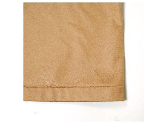 Autre Marque Mame Kurogouchi langes Sweatshirt-Kleid mit tiefem Ausschnitt aus Polyester Braun - Ansicht 8