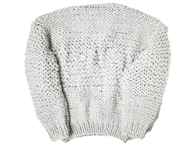 Autre Marque stein LILY YARN handgestrickter LS Polyester-Pullover Braun - Ansicht 5
