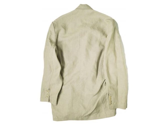 Autre Marque Hed Mayner CHAQUETA DOUBLE BREASTED FALLING BACK Chaqueta de lino Beige - vista 2