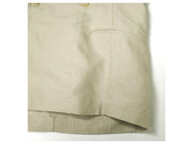 Autre Marque Hed Mayner CHAQUETA DOUBLE BREASTED FALLING BACK Chaqueta de lino Beige - vista 7