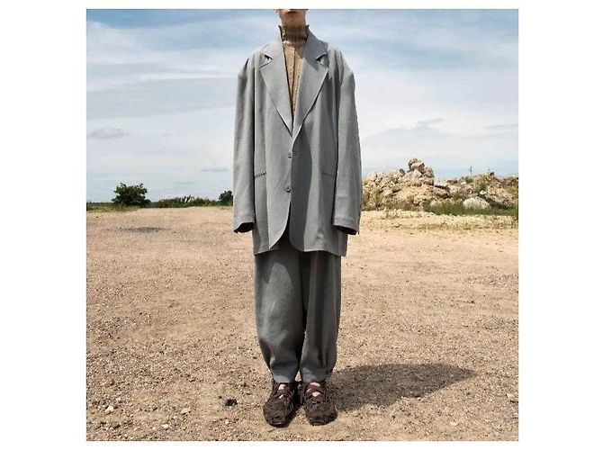 Autre Marque HED MAYNER EINREIHIGES SACKO
Leinenjacke Braun Hellblau - Ansicht 3
