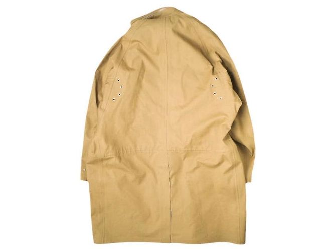 Autre Marque Hed Mayner PARKA RAGLAN IMPERMEABLE Abrigo de mezcla de algodón Castaño Verde Camello - vista 2
