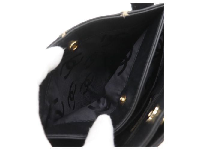 Borsa in vitello Chanel Wild Stitch Nero - vista 7