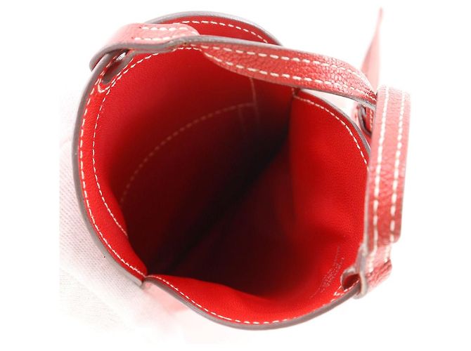 Hermès In-the-Loop To Go Smartphone-Hülle aus Chèvre Rot - Ansicht 3