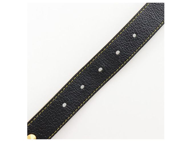 Louis Vuitton Sangle Gürtel aus Suhali-Leder Schwarz - Ansicht 4