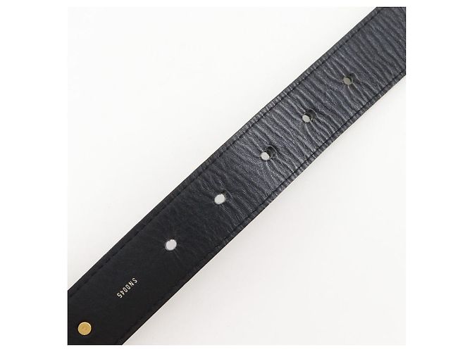 Louis Vuitton Sangle Gürtel aus Suhali-Leder Schwarz - Ansicht 5