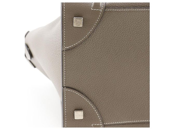 Céline Borsa a mano Celine Luggage Mini Shopper in vitello Marrone - vista 11