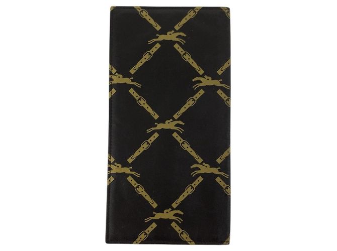 Cartera larga de piel Longchamp Castaño Mostaza - vista 2