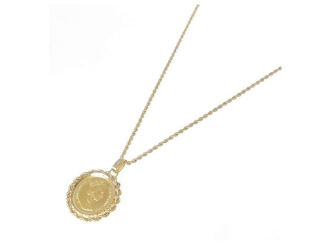 Autre Marque Colar de Moeda Au750 Dourado - vista 2