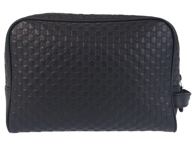 Gucci Microguccissima Leder-Clutch Schwarz - Ansicht 2
