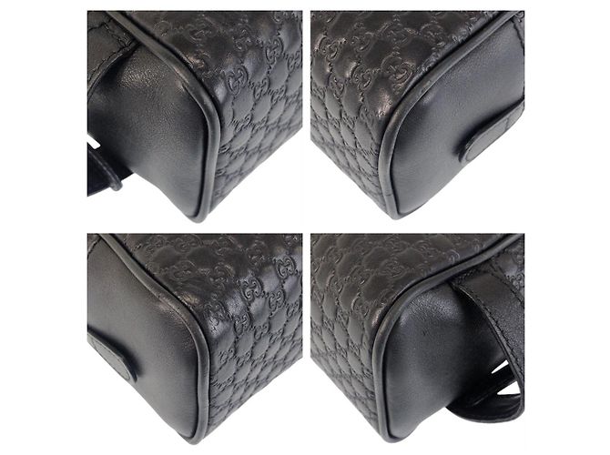 Gucci Microguccissima Leder-Clutch Schwarz - Ansicht 3