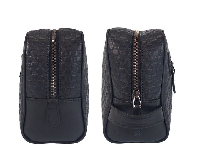Gucci Microguccissima Leder-Clutch Schwarz - Ansicht 7