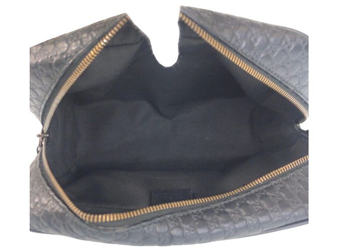 Gucci Microguccissima Leder-Clutch Schwarz - Ansicht 8