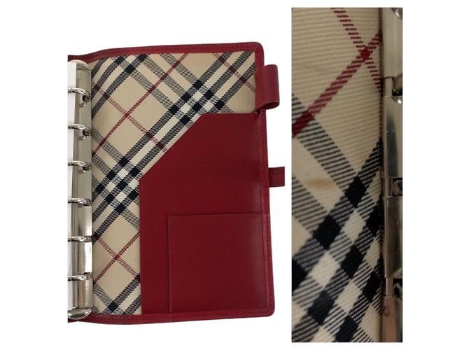 Capa de caderno em couro Burberry Vermelho - vista 6