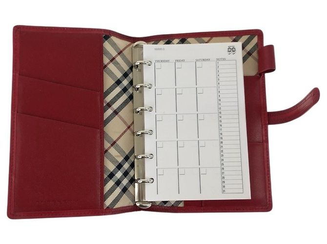 Capa de caderno em couro Burberry Vermelho - vista 8